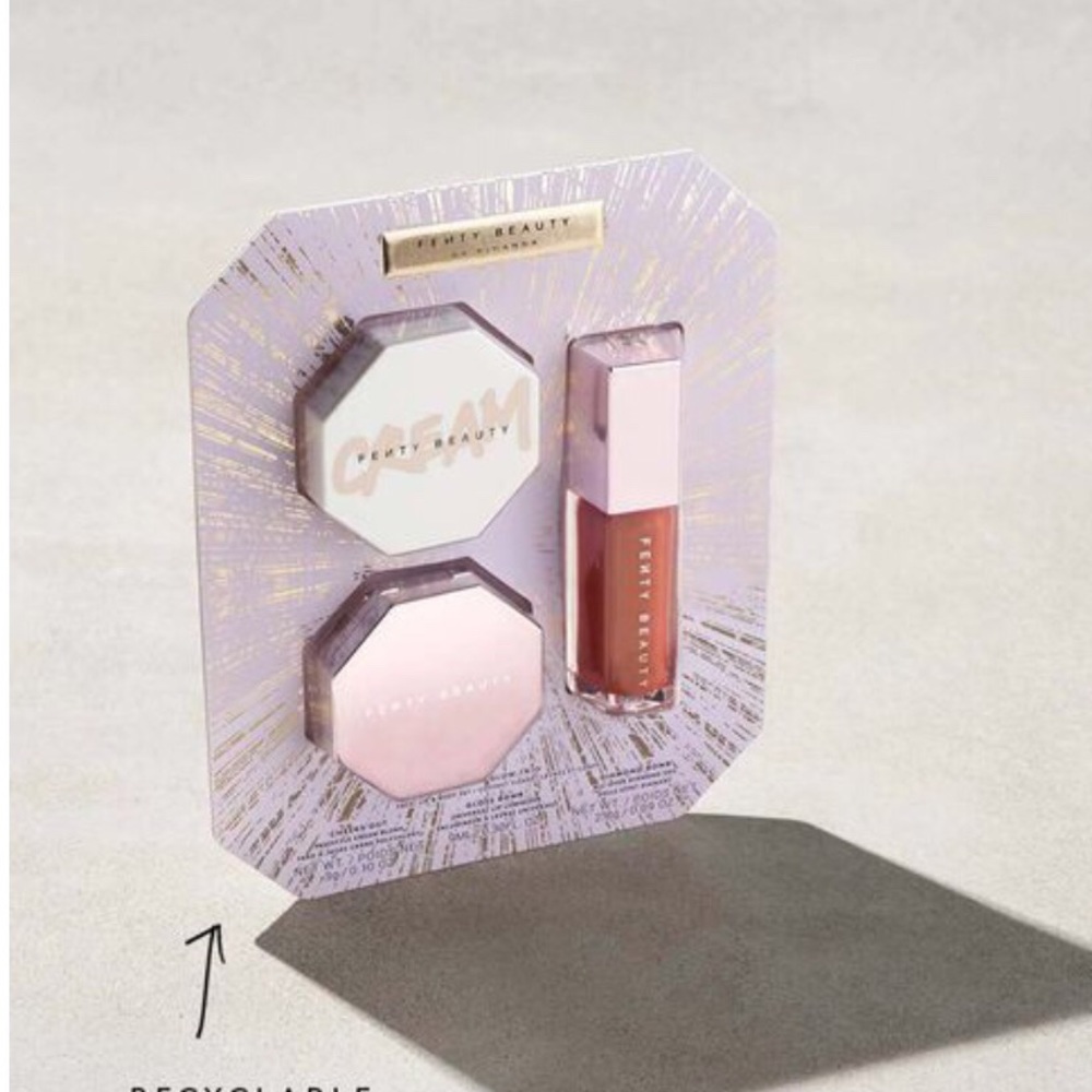 Last One - New Fenty Glow Trio Face Lip & Body Set - Picture 2 of 5